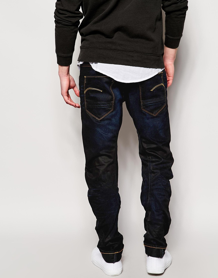 g star arc 3d slim jeans dark aged