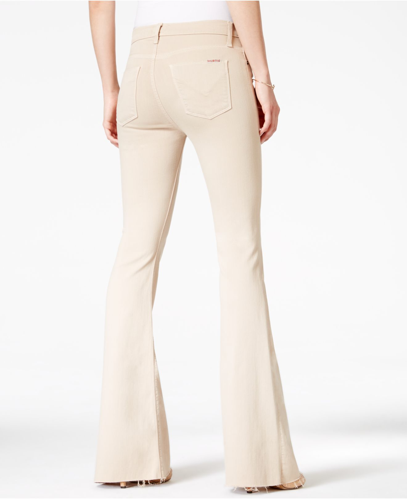 khaki flare pants