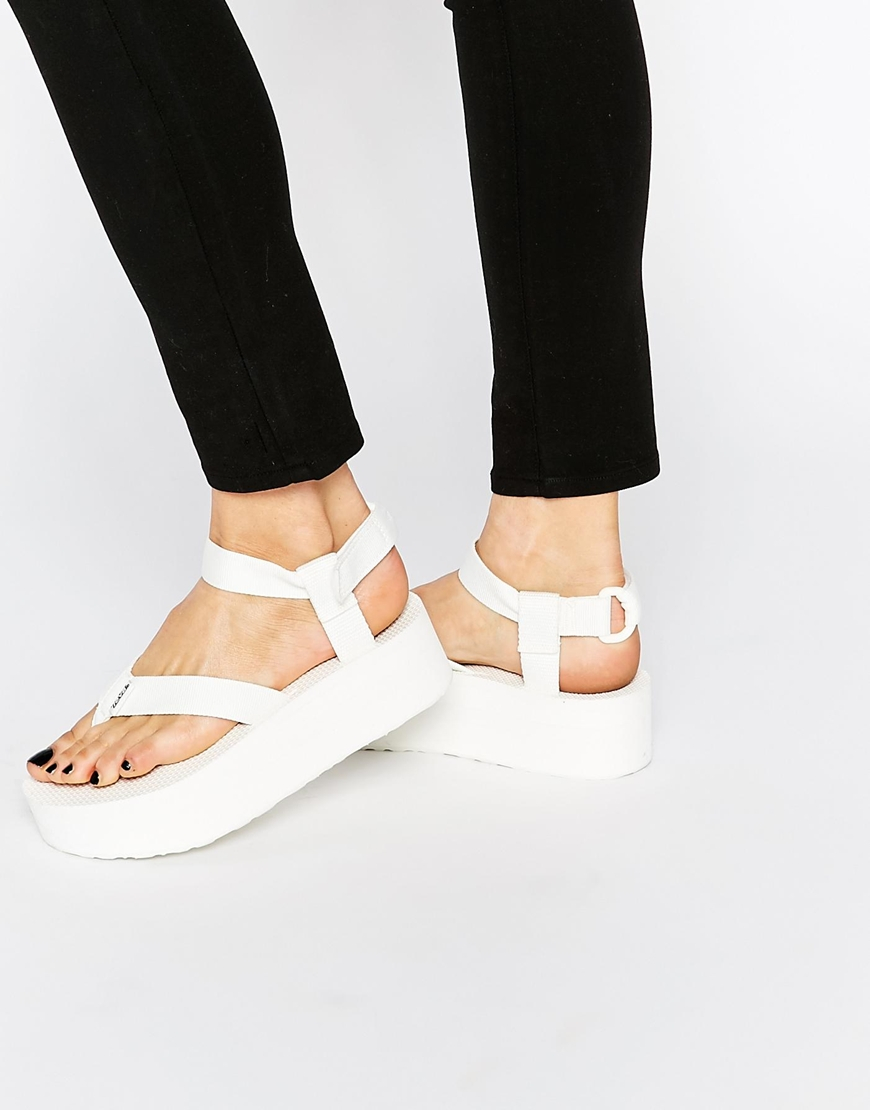 white platform tevas