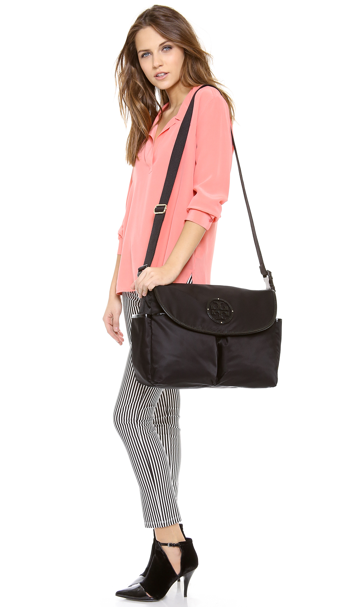 Lyst Tory burch Billy Messenger Baby Bag in Black