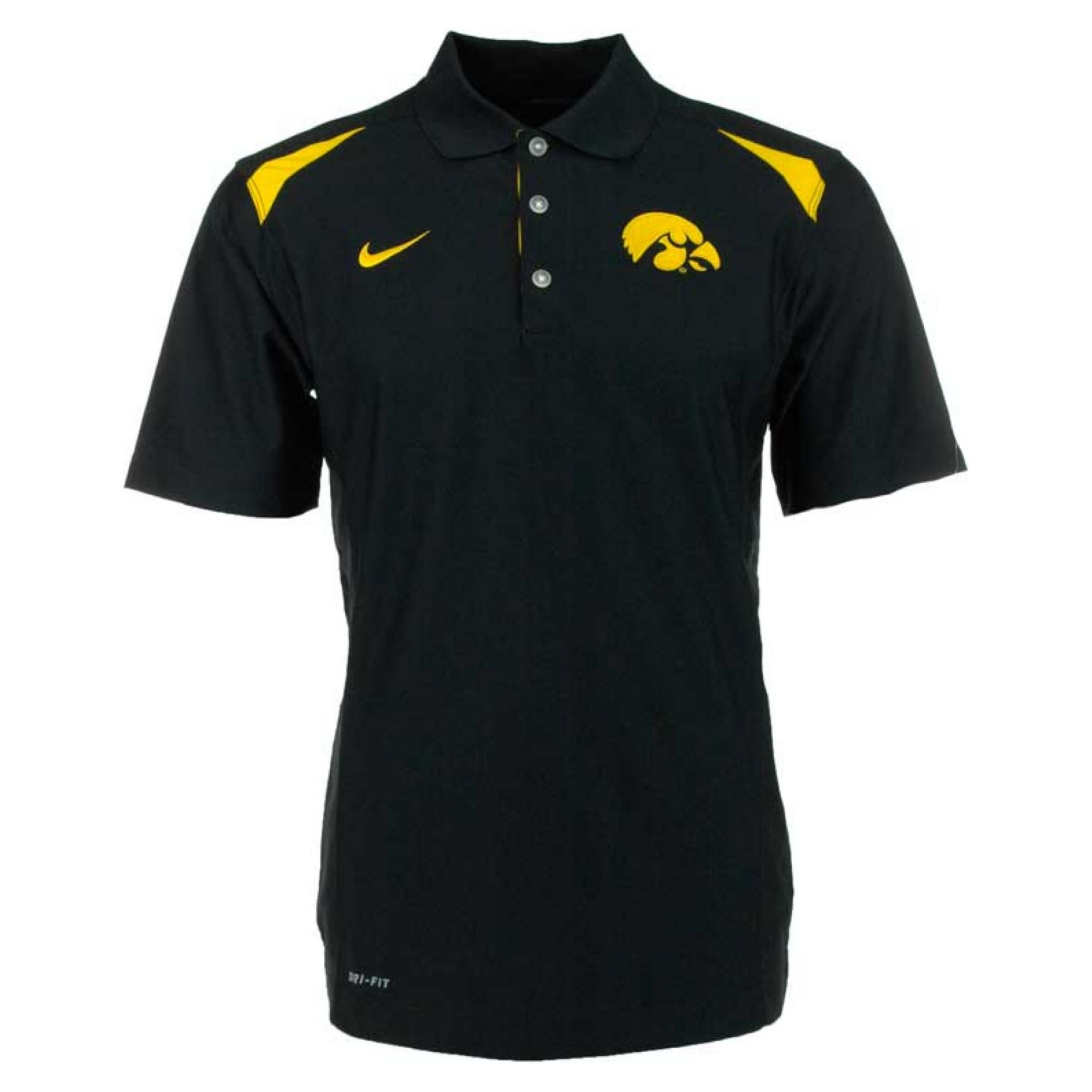 Nike Mens Shortsleeve Iowa Hawkeyes Drifit Polo in Black for Men | Lyst