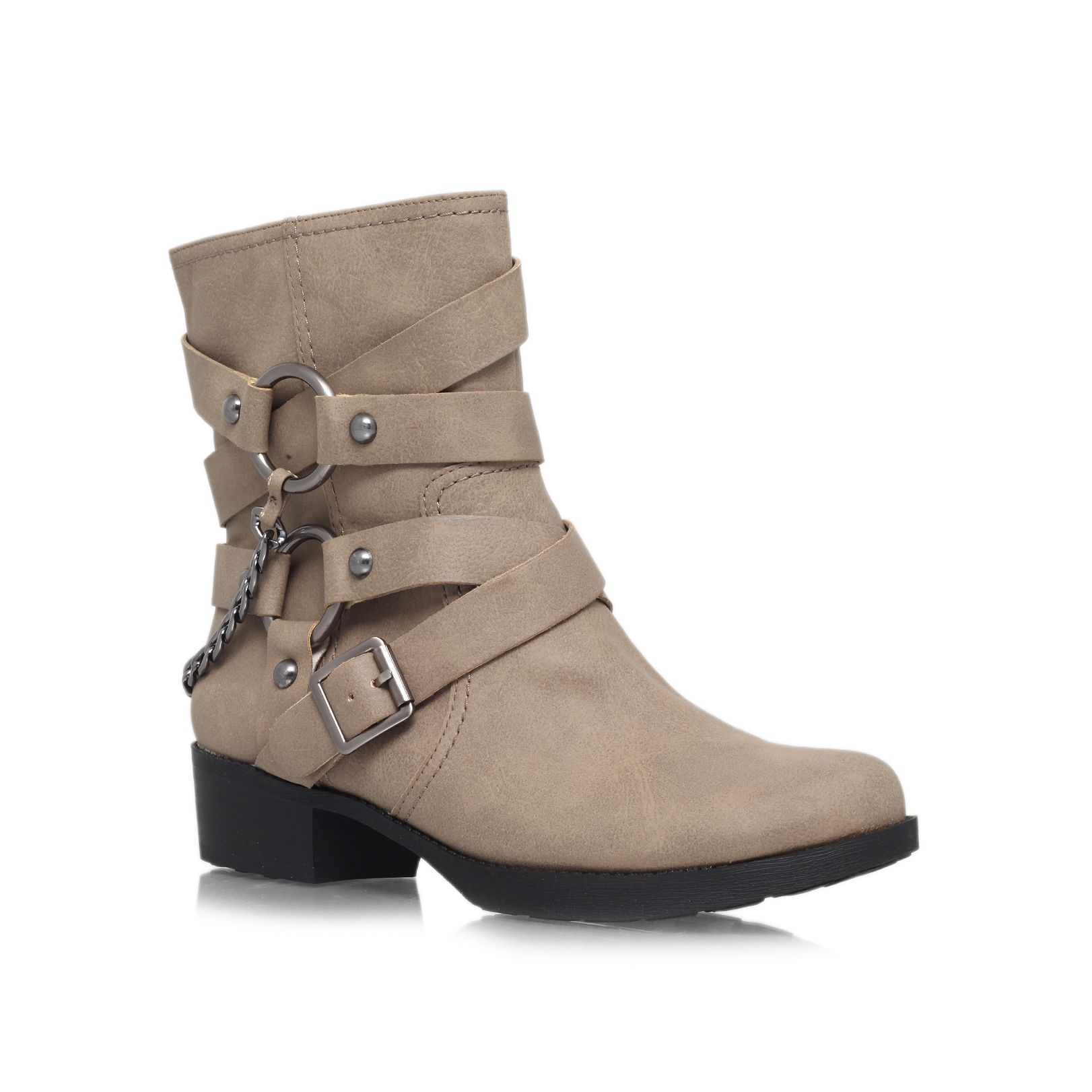 Jessica simpson Goldi Ankle Boots in Natural | Lyst