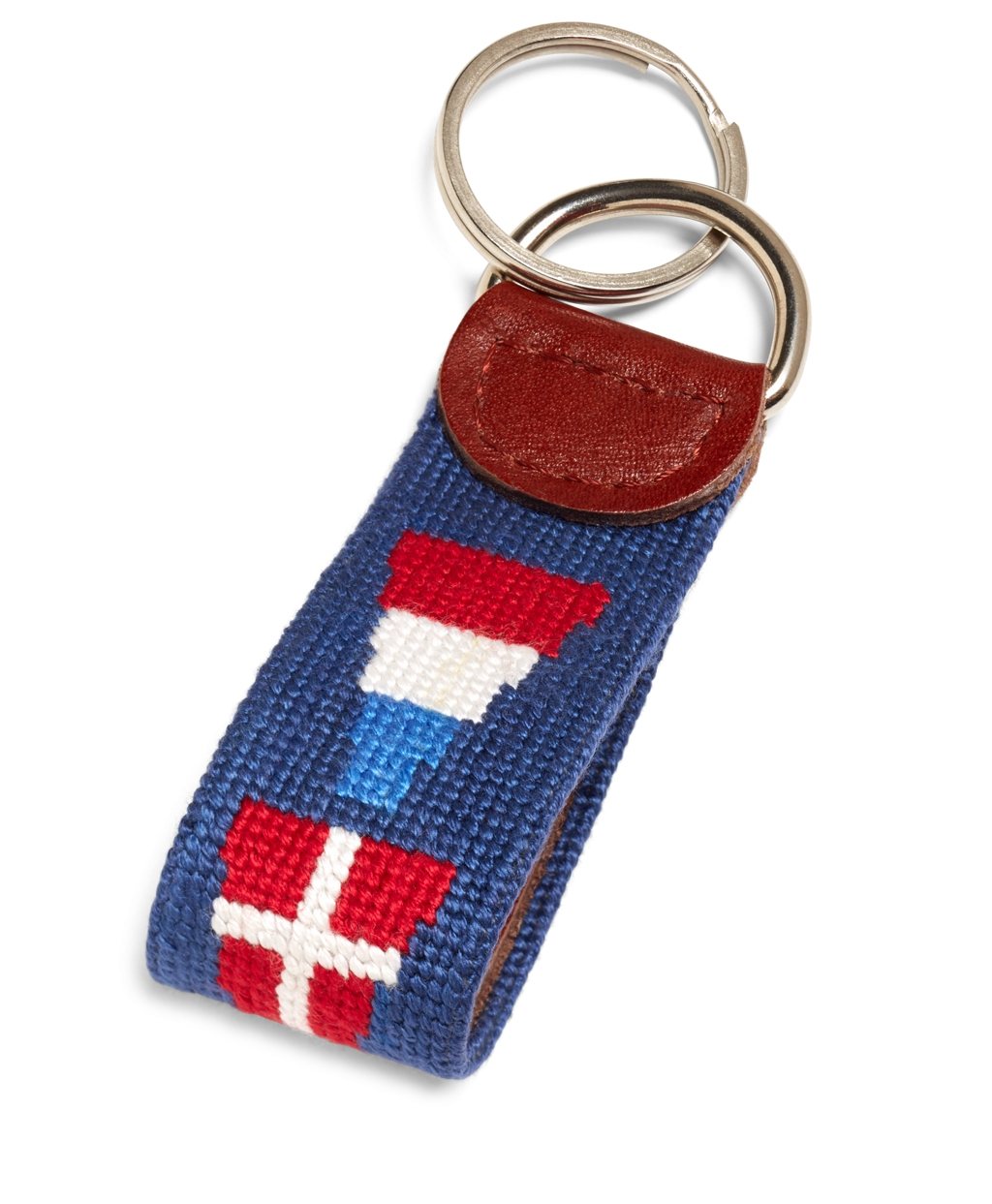 Brooks Brothers Nautical Flag Needlepoint Key Fob in Blue for Men (Navy