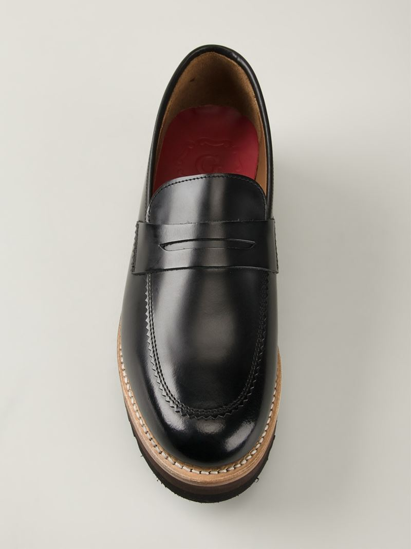 womens platform penny loafers