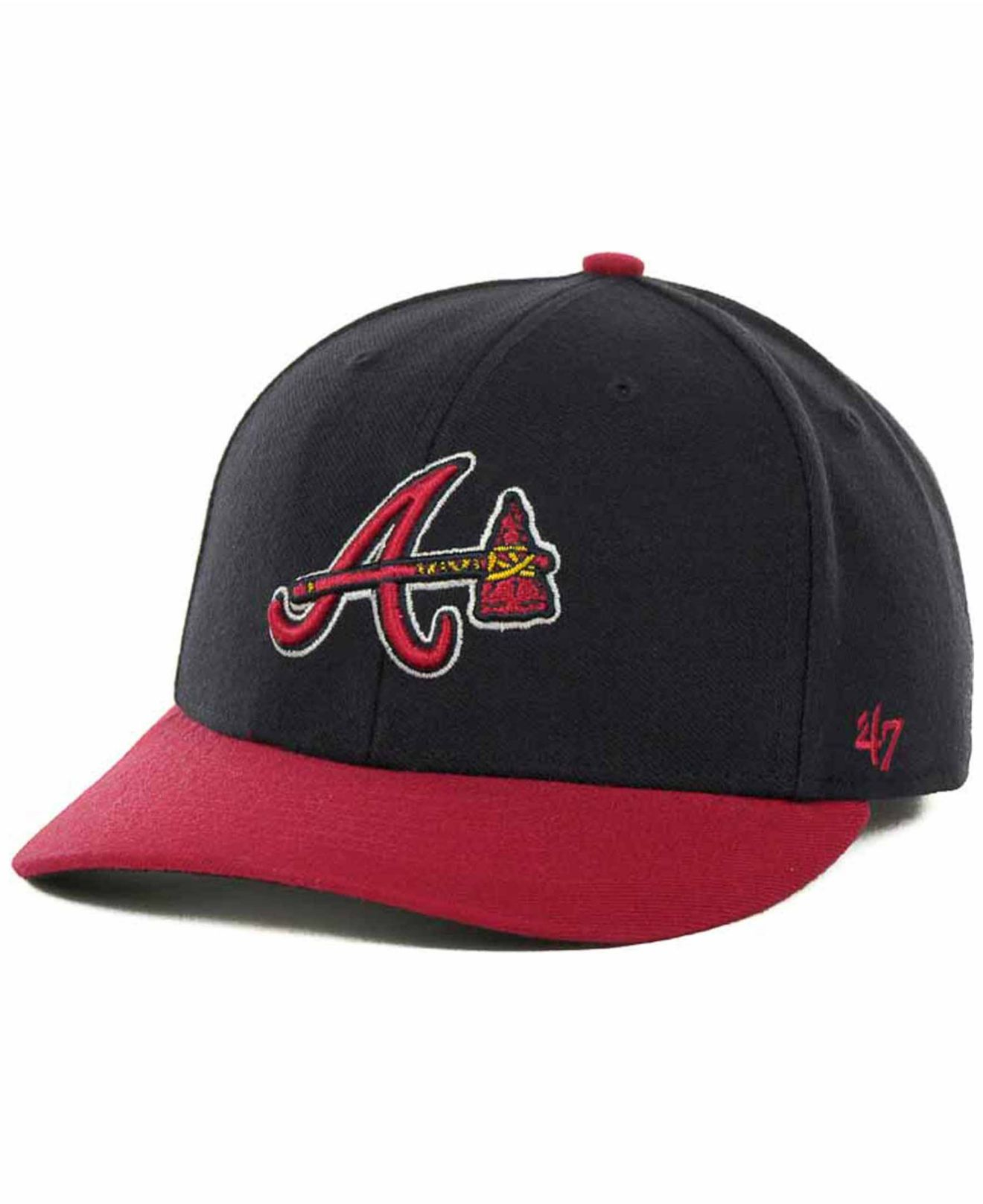 Lyst - 47 brand Atlanta Braves Mvp Cap in Red for Men