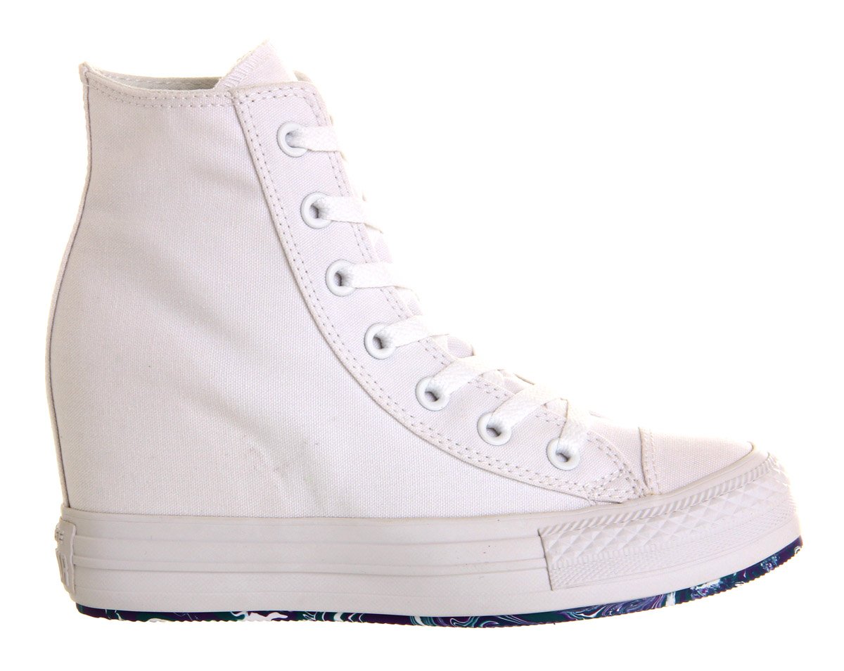 converse ctas move hi white platform shoes