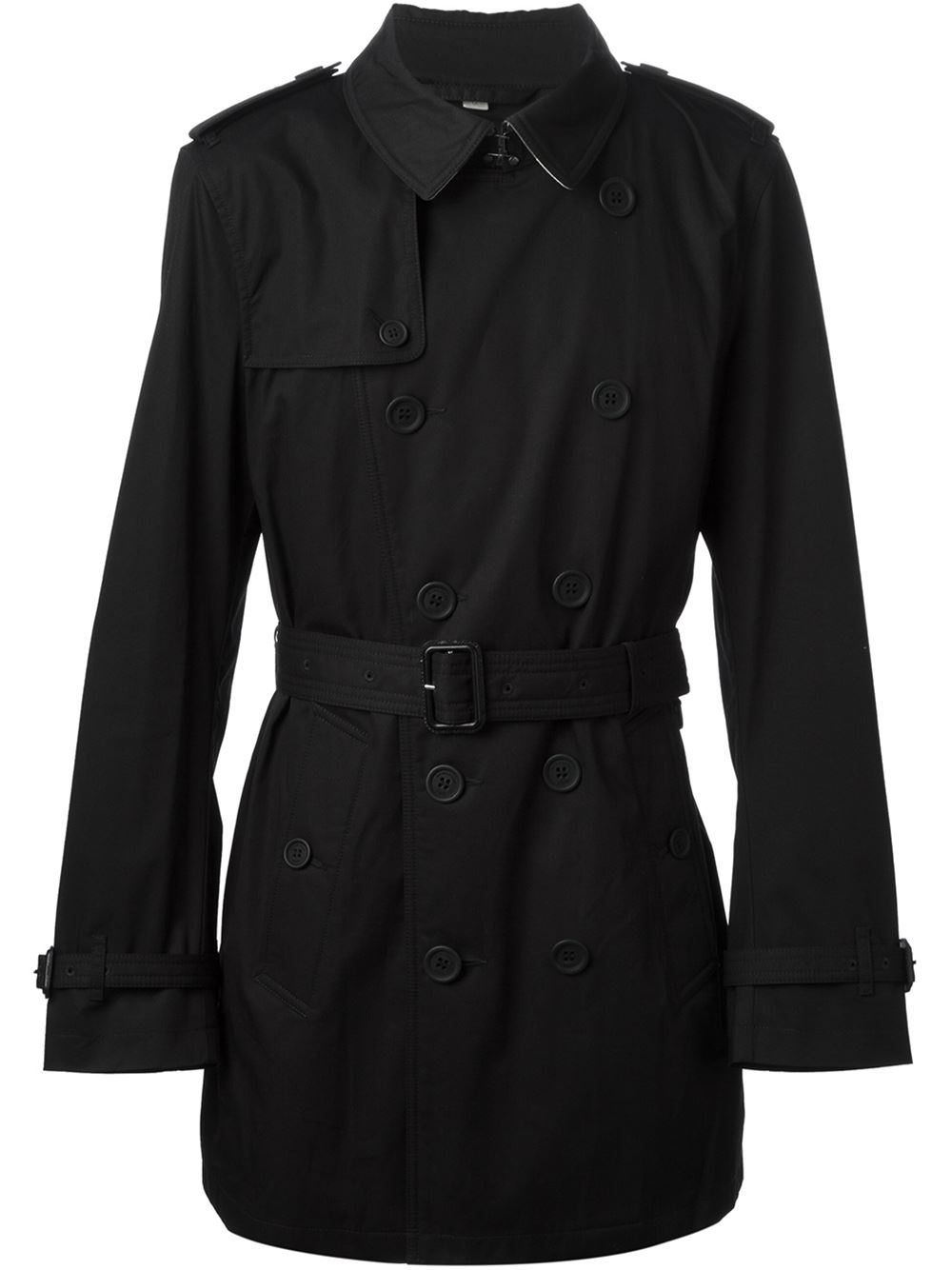 Burberry brit Short Trench Coat in Black for Men | Lyst