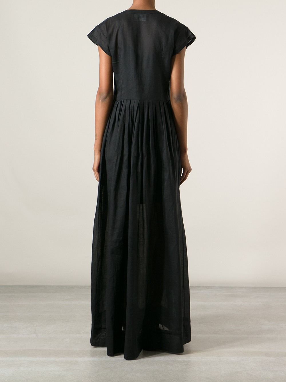 Yang li Maxi Amish Dress in Black | Lyst