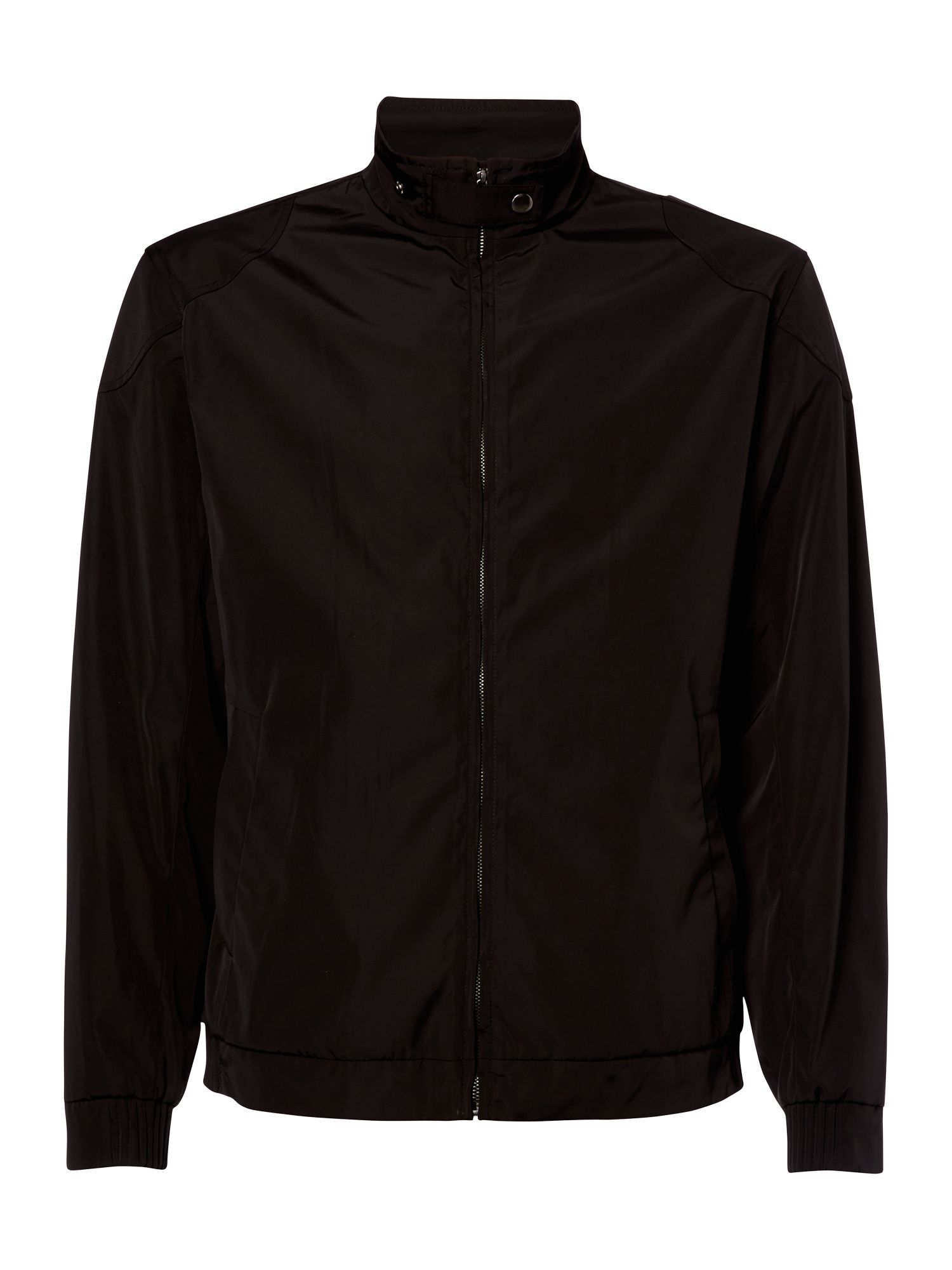 Jaeger Casual Waterproof Button Windbreaker Jacket in Black for Men | Lyst