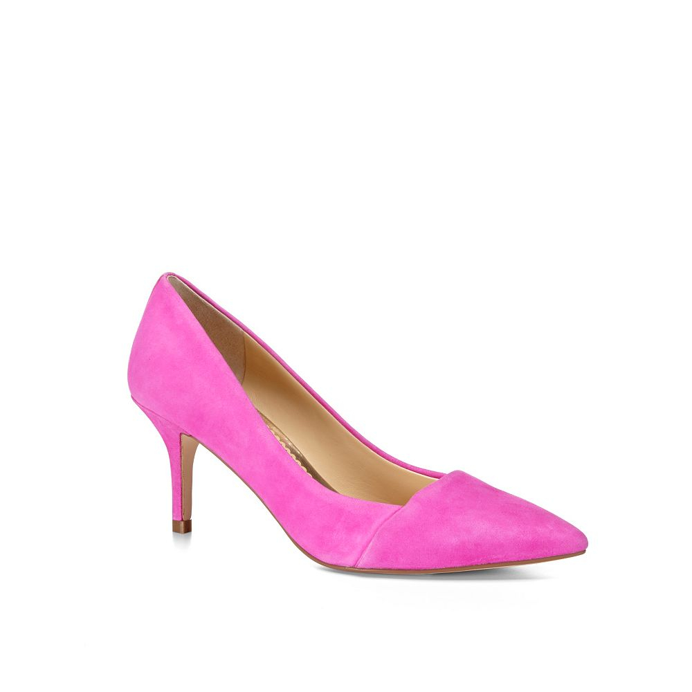 C. Wonder Suede Kitten Heel Pump in Pink (VIVID MAGENTA) | Lyst