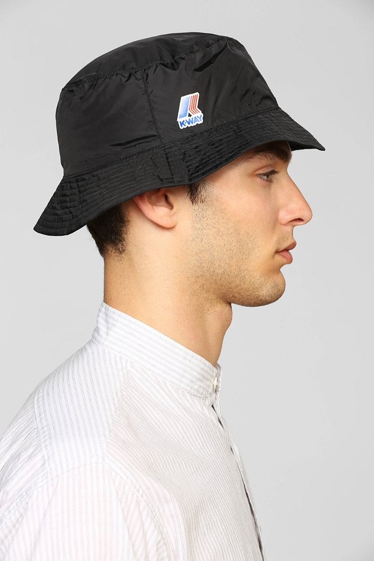 Lyst - Urban Outfitters Kway Packable Bucket Hat in Black for Men