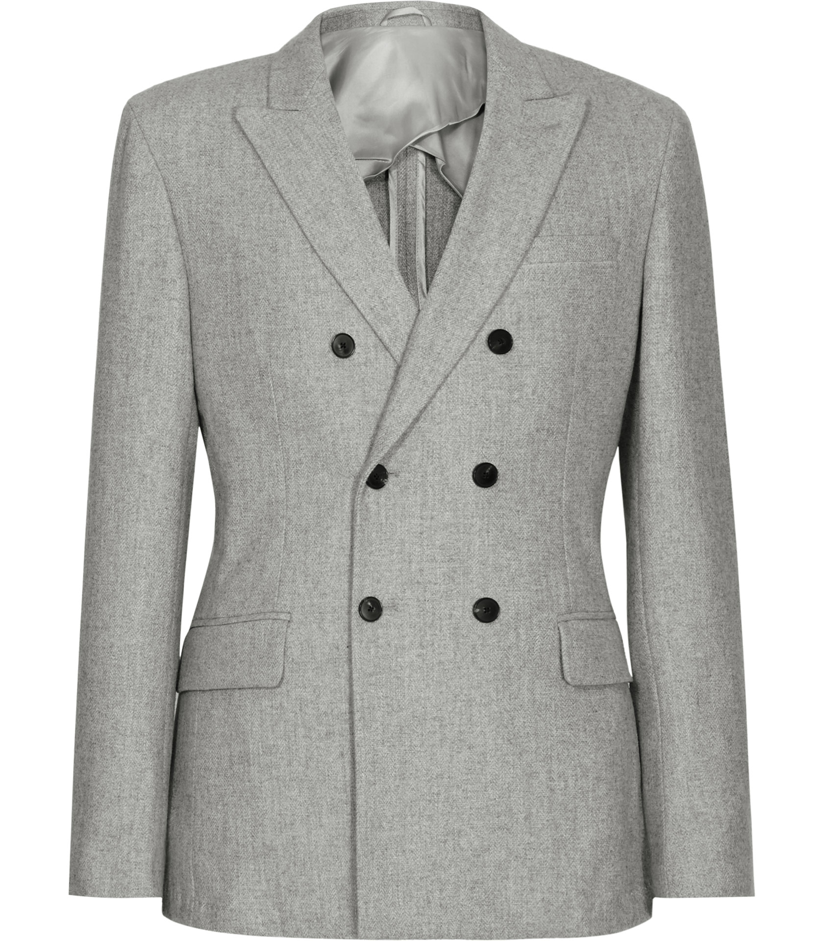 Reiss East Double-breasted Blazer in Gray for Men (GREY) | Lyst