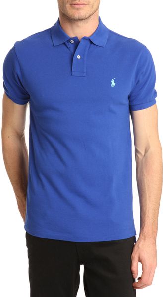 Polo Ralph Lauren Slim Fit Royal Blue Polo Shirt in Blue for Men | Lyst