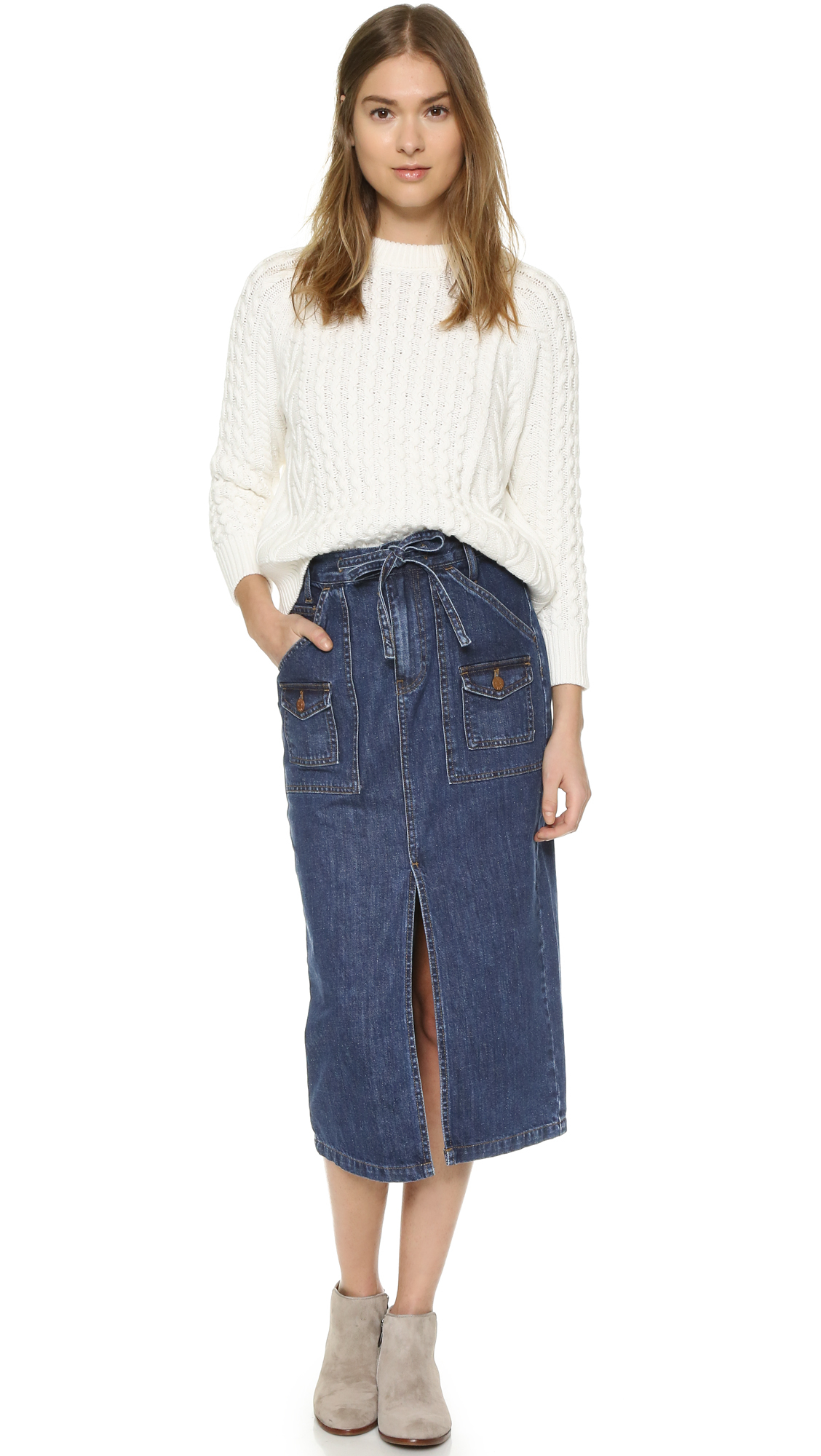 Madewell Denim Timeline Skirt in Blue Lyst