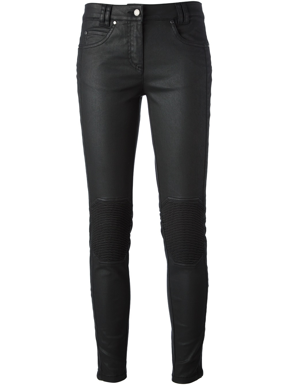 Belstaff Coated Skinny Jeans in Black | Lyst