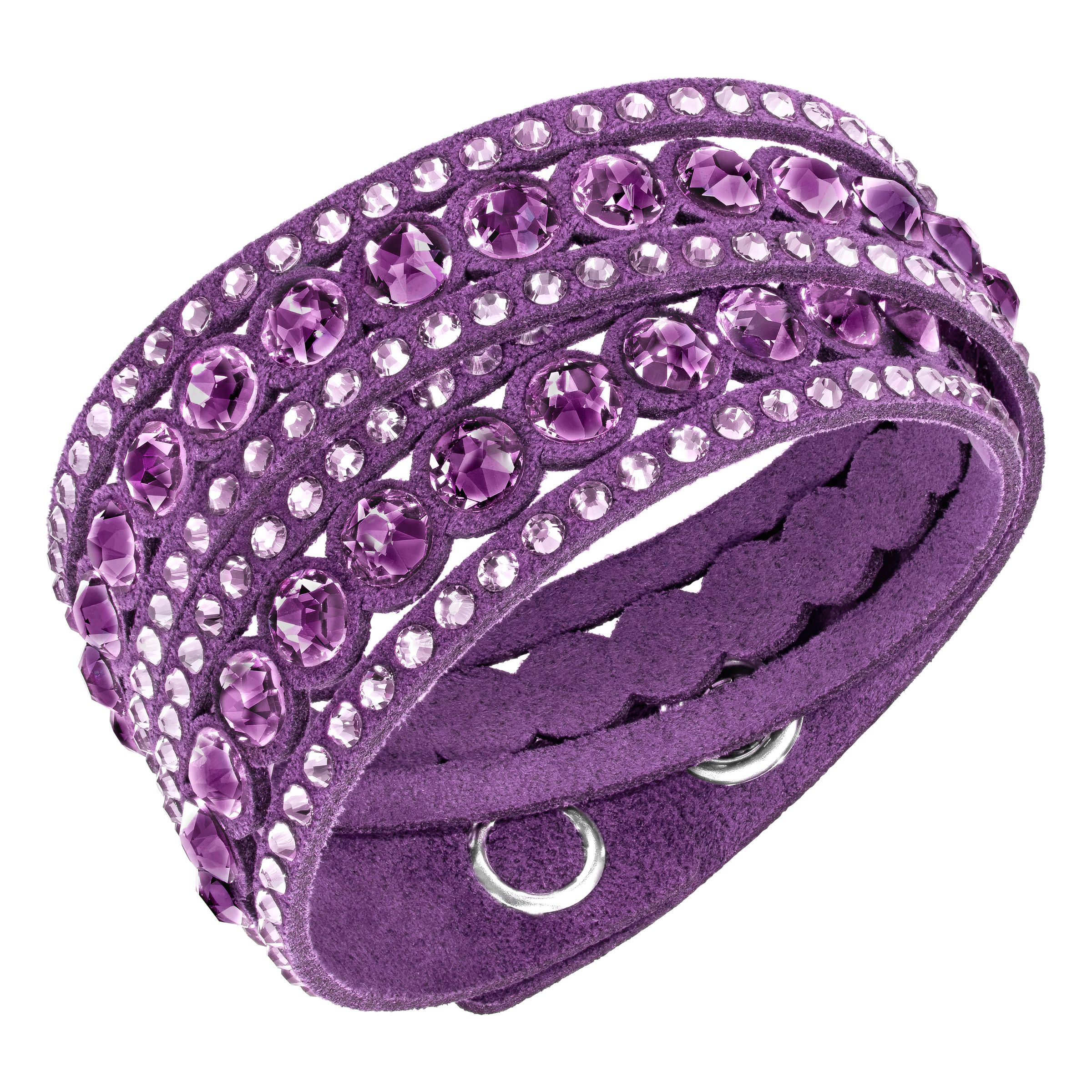 Swarovski Crystal Double Wrap Bracelet in Purple - Save 13% | Lyst