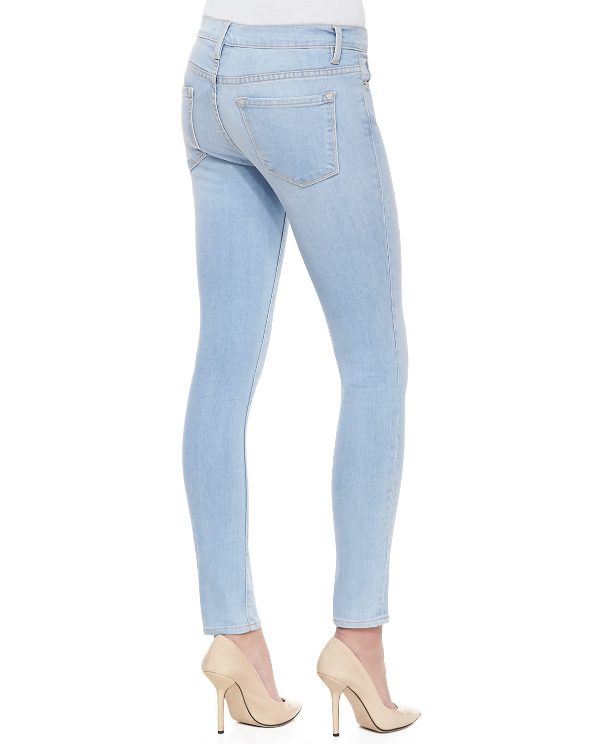 light blue designer jeans