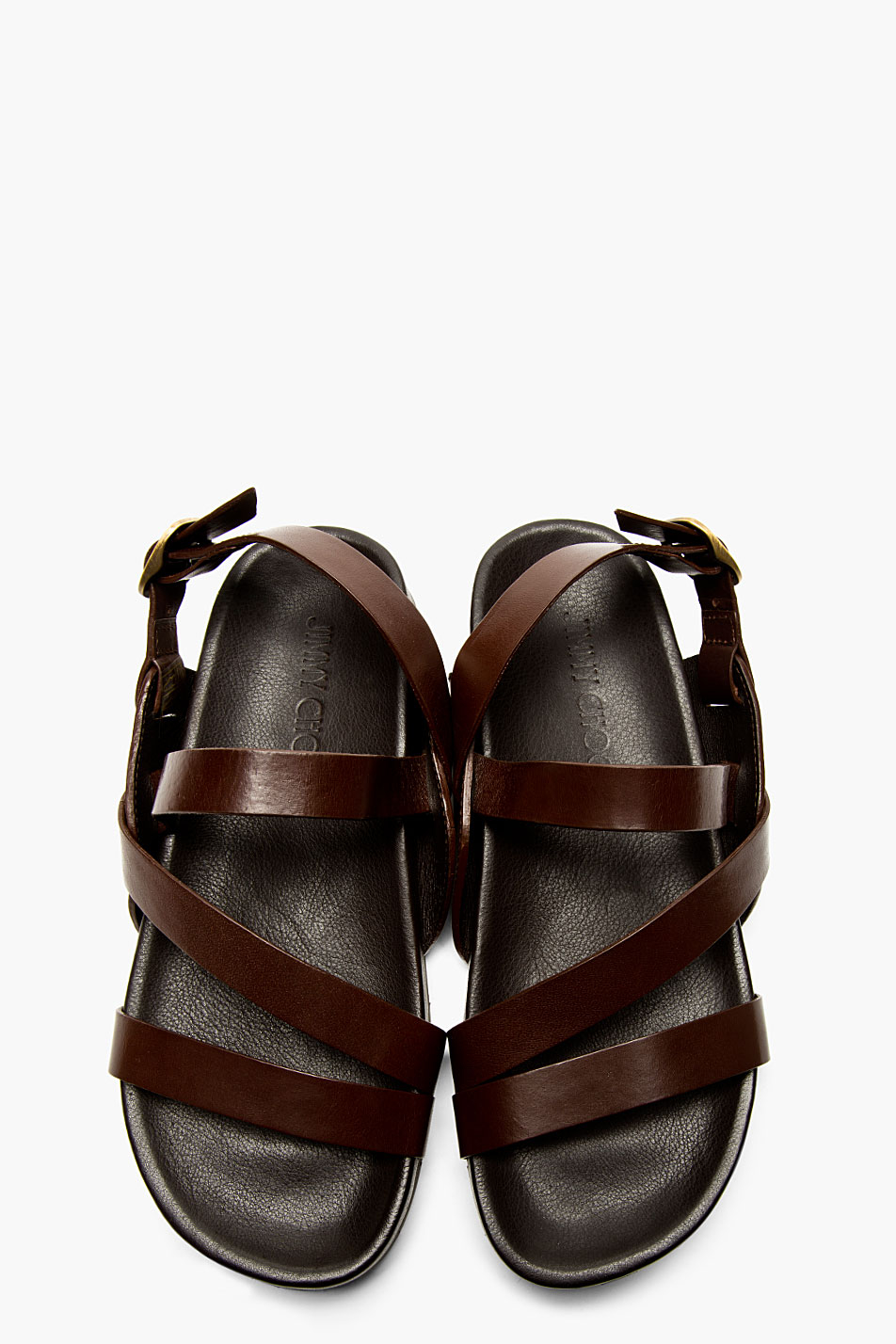 â¡ï¸Jimmy Choo Brown leather sandals 37 SZ 7 | Brown leather sandals, Leather sandals, Jimmy choo 