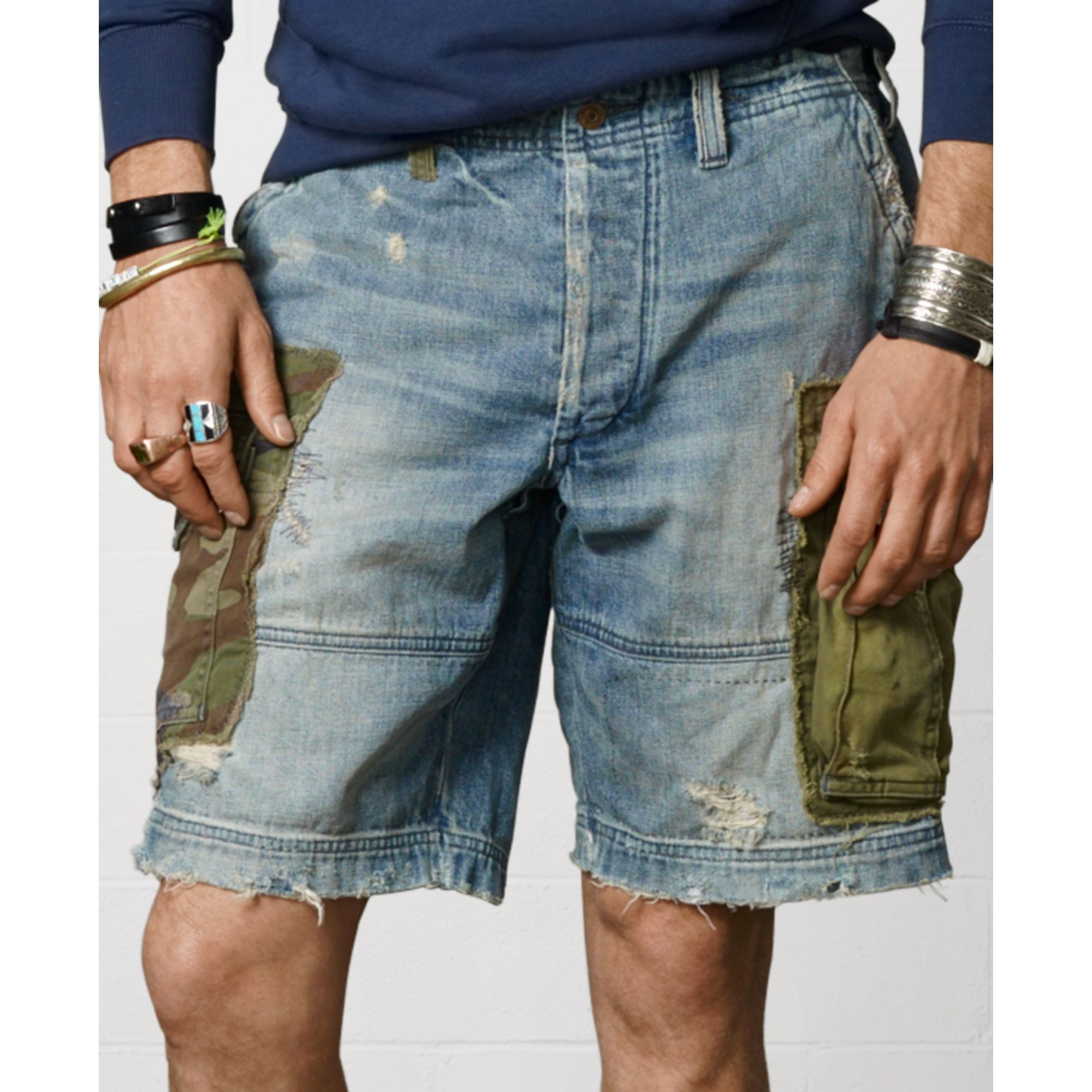 Lyst - Denim & supply ralph lauren Ebbetts Cargo Shorts in Blue for Men