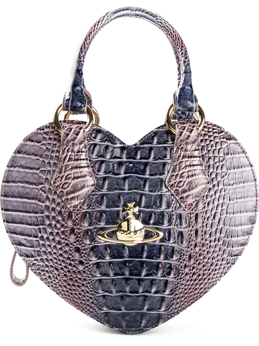 Lyst Vivienne Westwood Frilly Heartshaped Tote in Purple