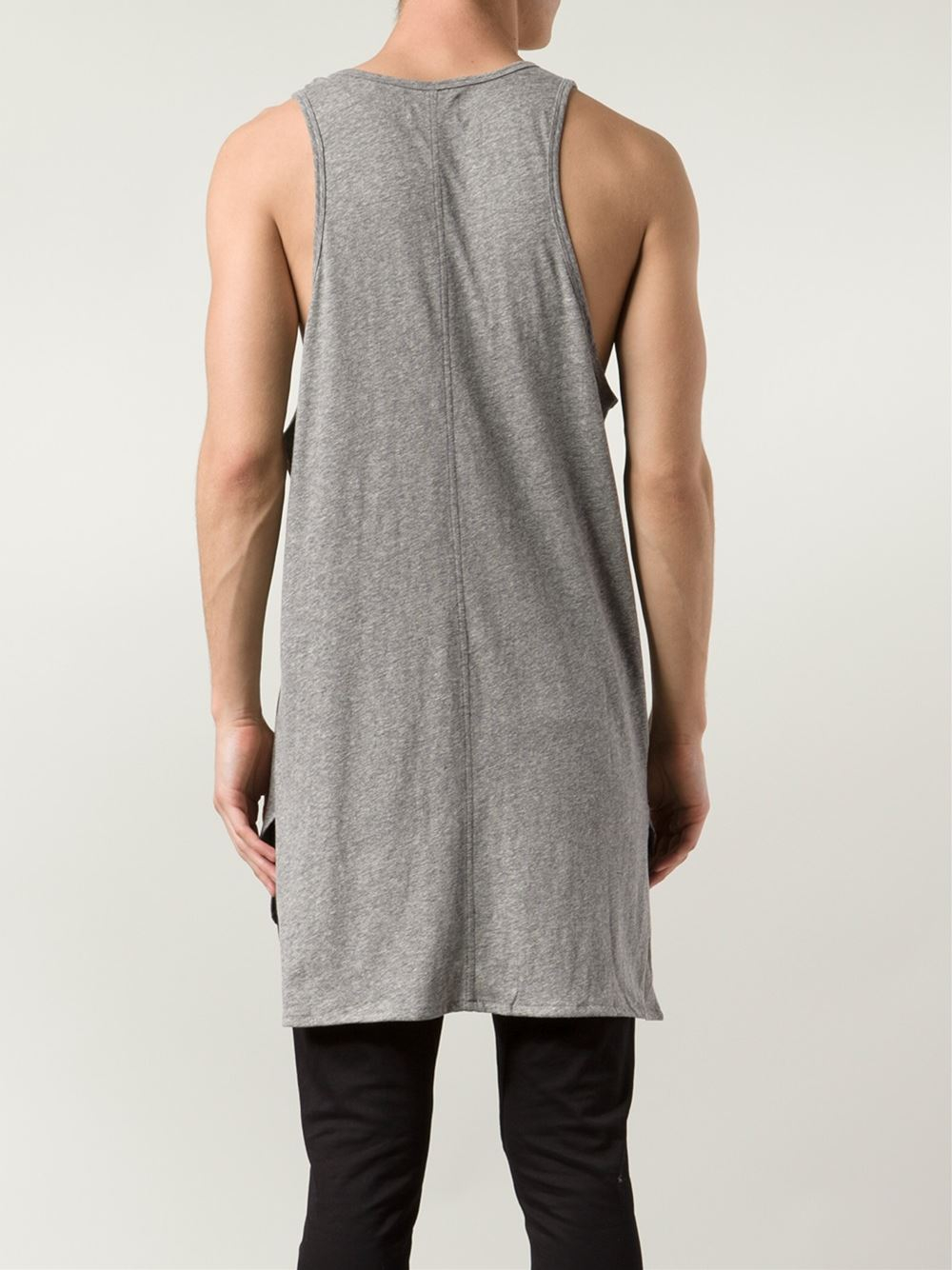 Lyst Fear Of God Long Tank Top in Gray for Men