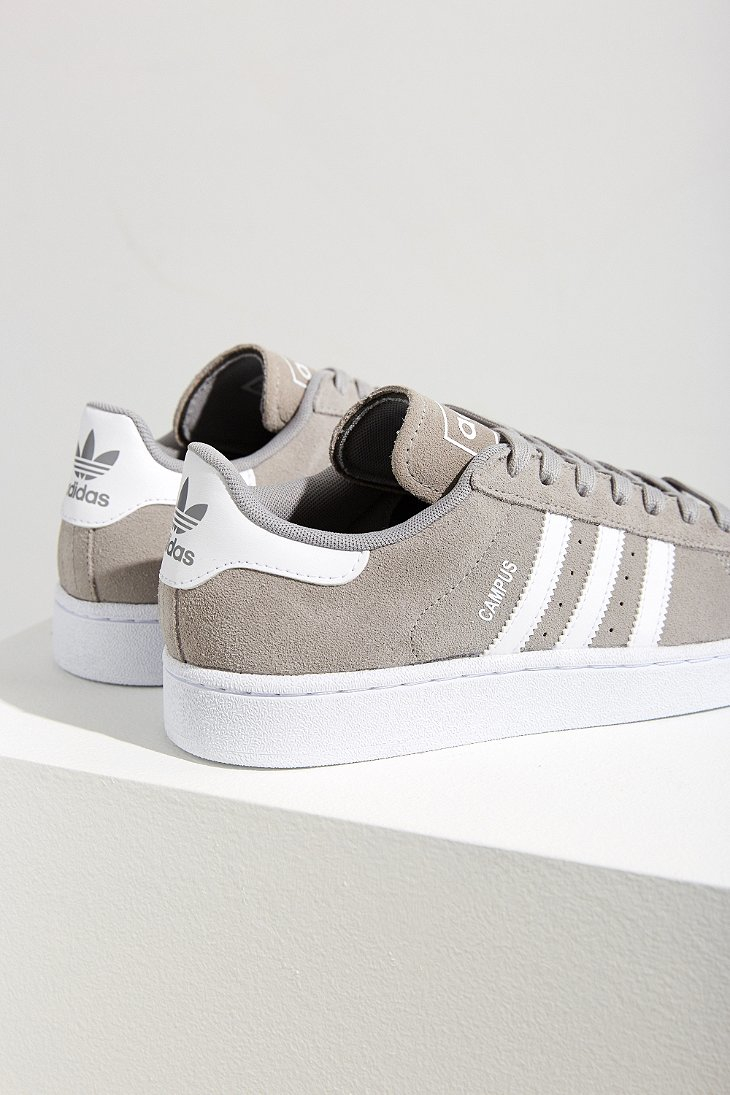 grey adidas campus