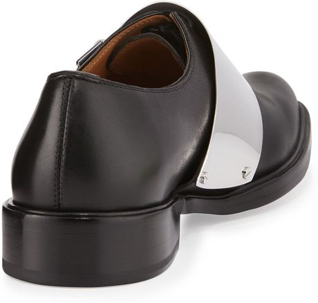 Givenchy Richelieu Metal Buckle Loafer Black in Black for Men | Lyst