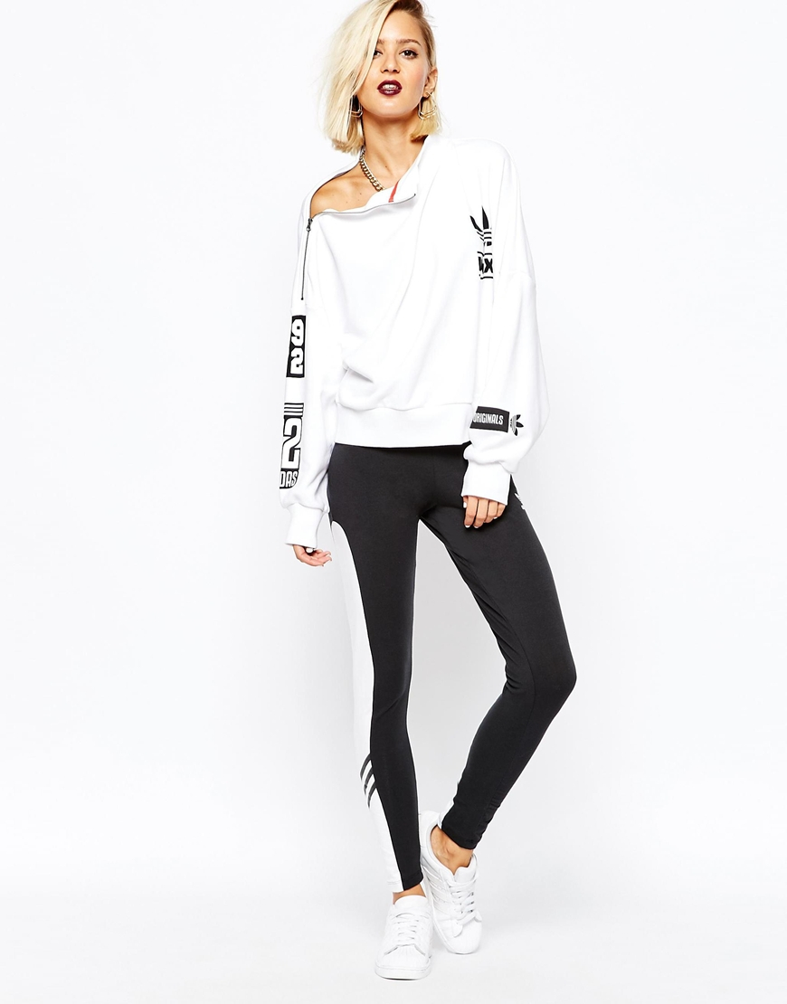Adidas originals Originals Rita Ora Leggings With Contrast Panel | Lyst