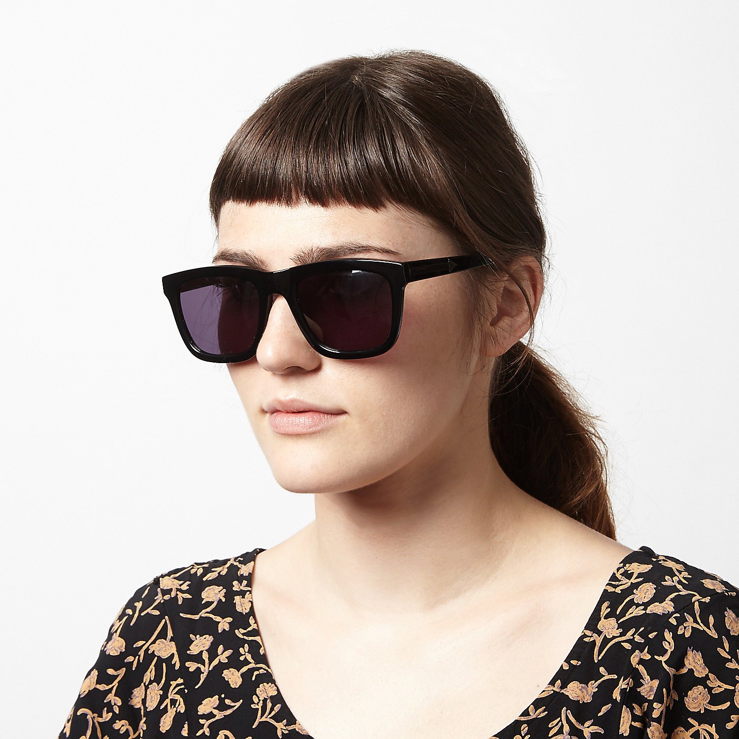 Karen walker Deep Freeze Sunglasses - Black in Black | Lyst