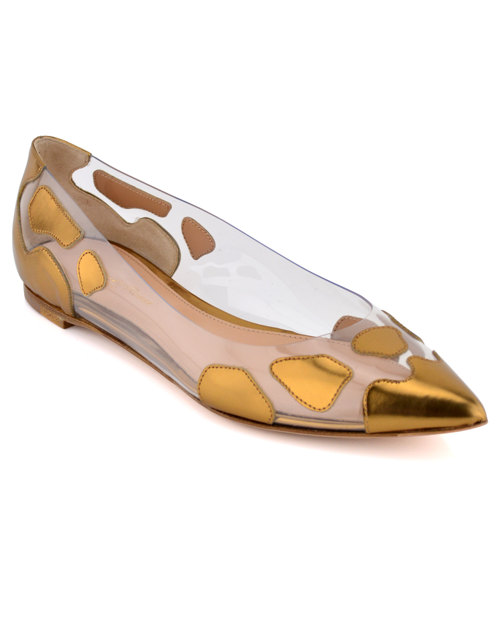 gianvito rossi gold plexi
