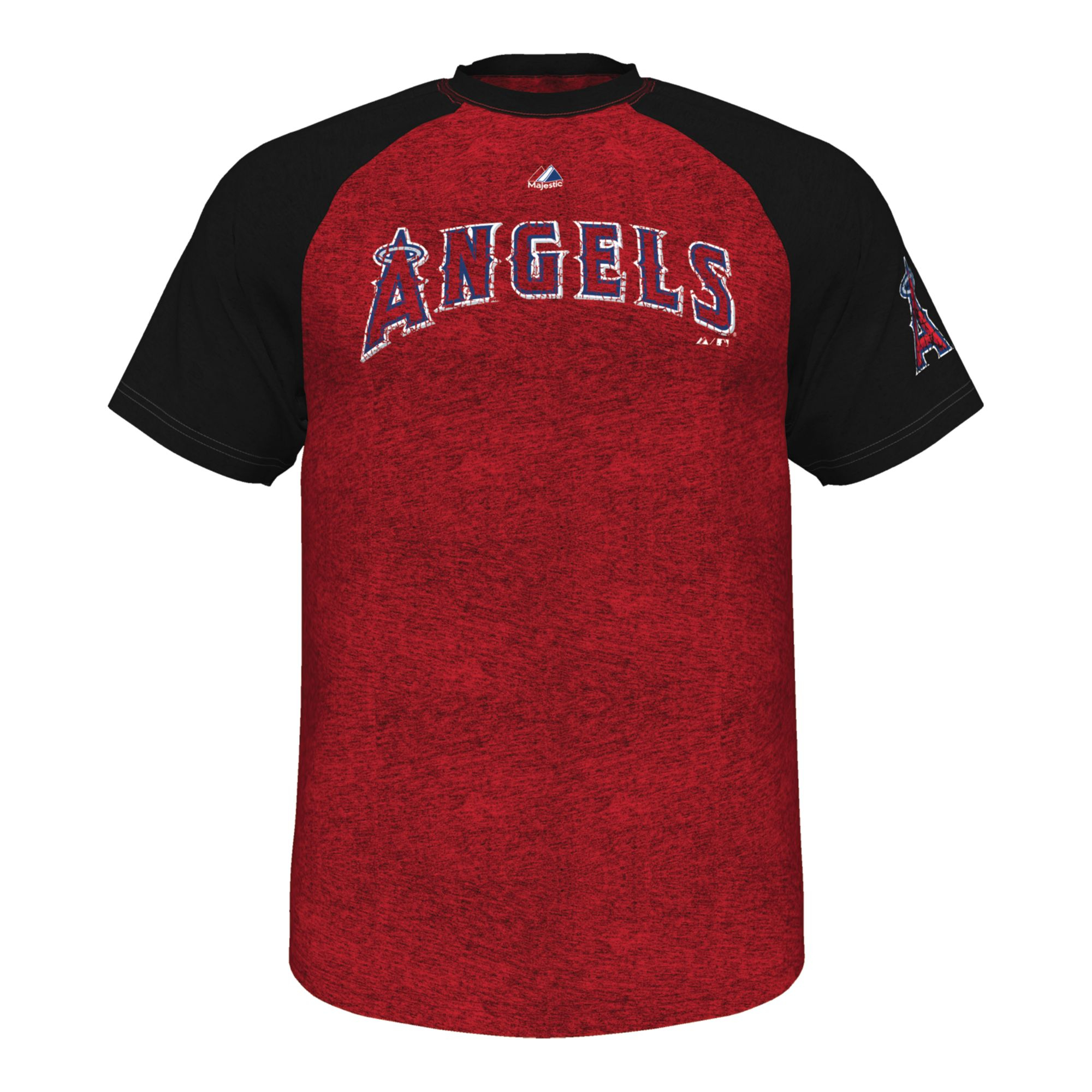 Majestic Mens Los Angeles Angels Of Anaheim Club Favorite Raglan Tshirt ...