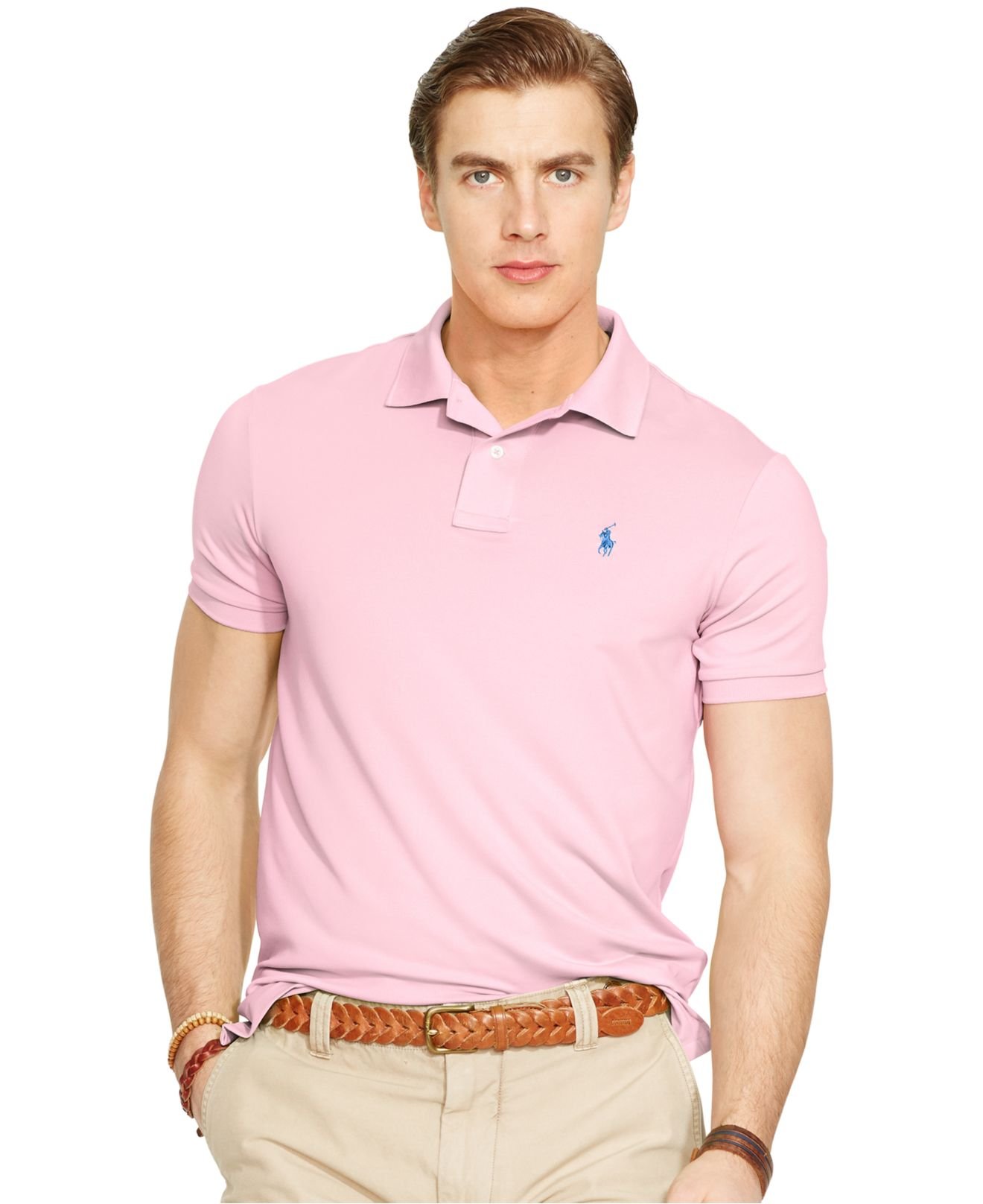 polo shirt pink mens