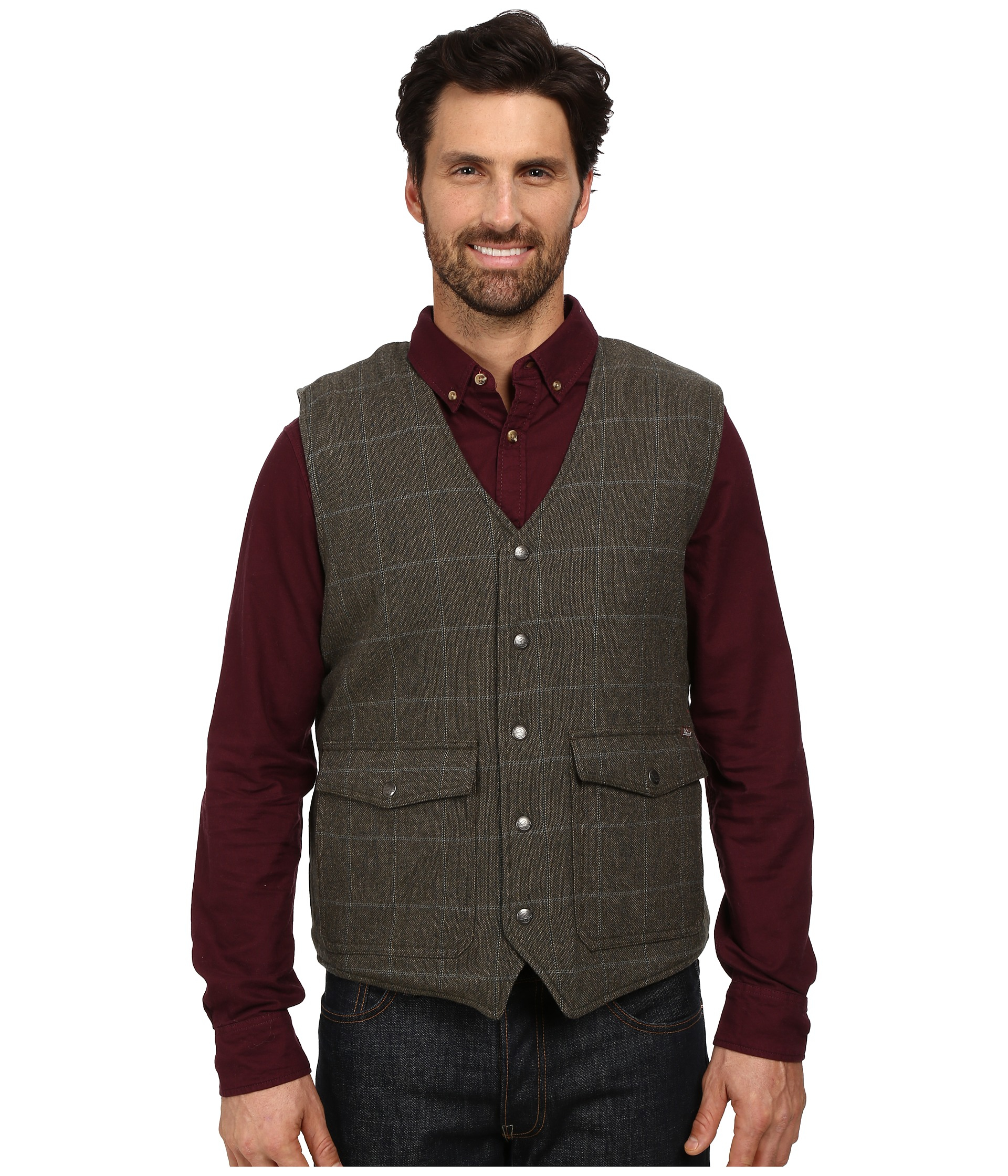 Woolrich Teton Vest in Gray for Men - Save 38% | Lyst