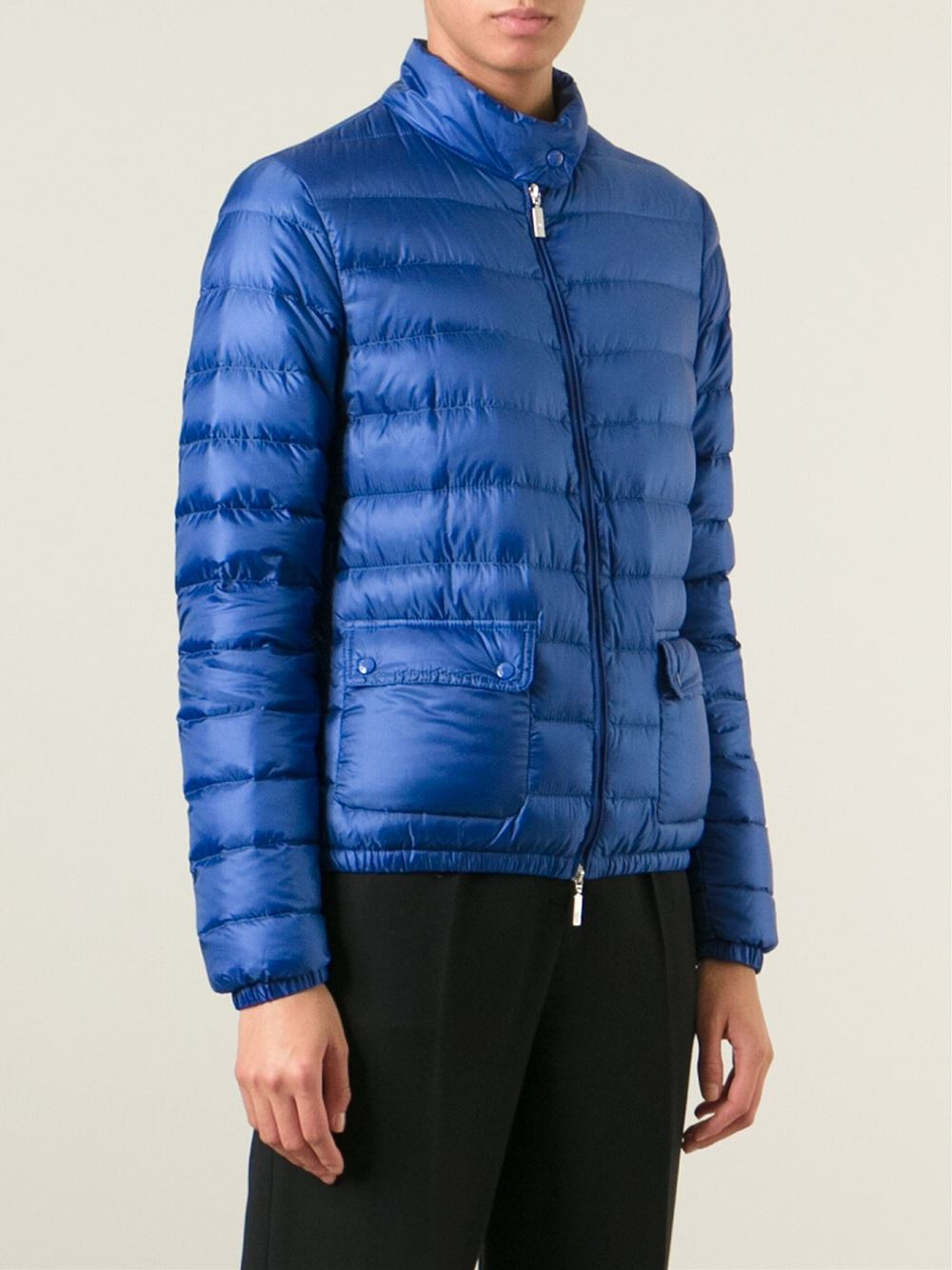 Moncler Lans Quilted Jacket in Blue | Lyst