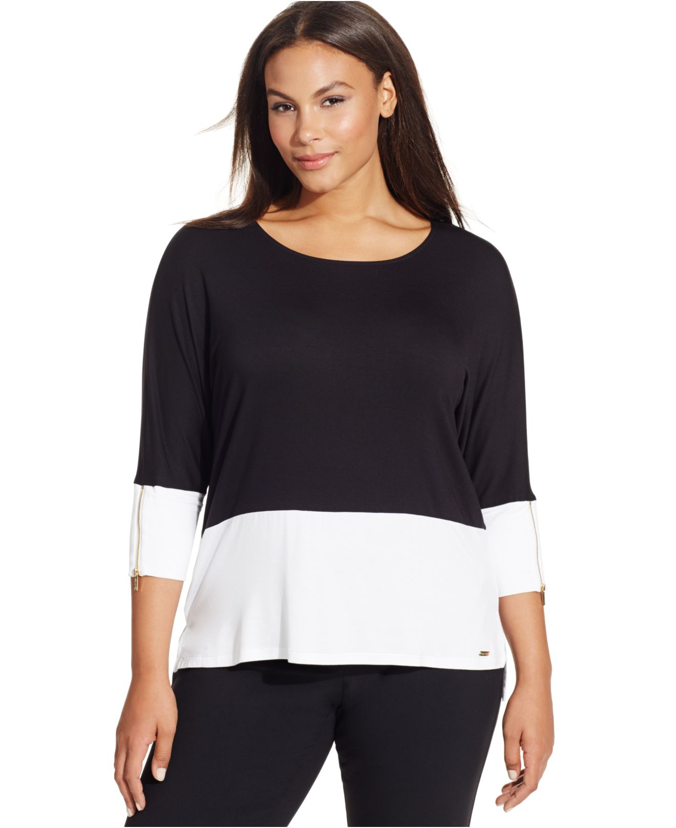 calvin klein plus size pant suits