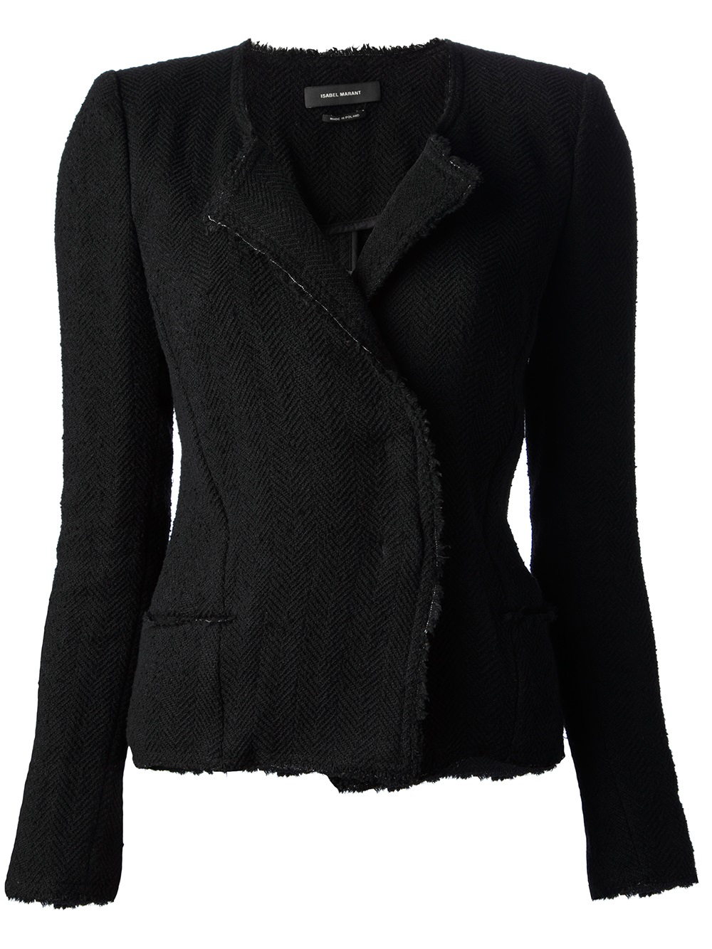 Lyst - Isabel Marant Herringbone Blazer in Black