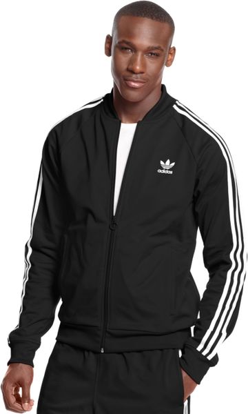 Adidas Originals Superstar Track Jacket in Black for Men (BLACK/WHITE ...