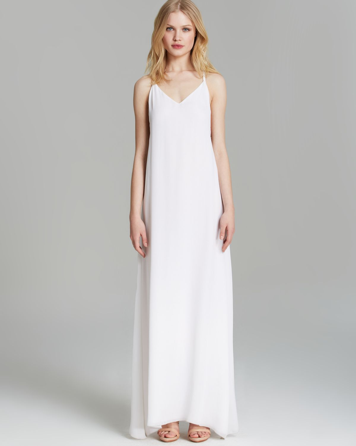 Lyst Alice Olivia Maxi Dress Dove Relaxed In White Gallery