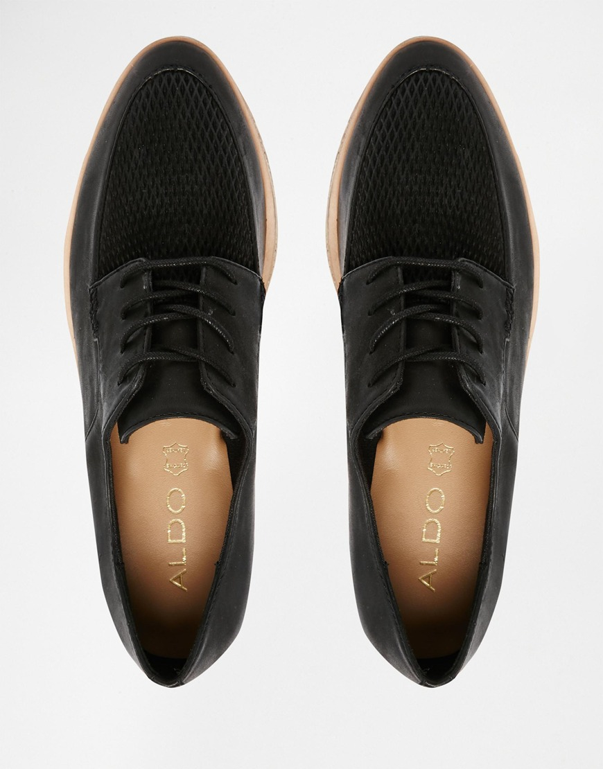 aldo lace up flats