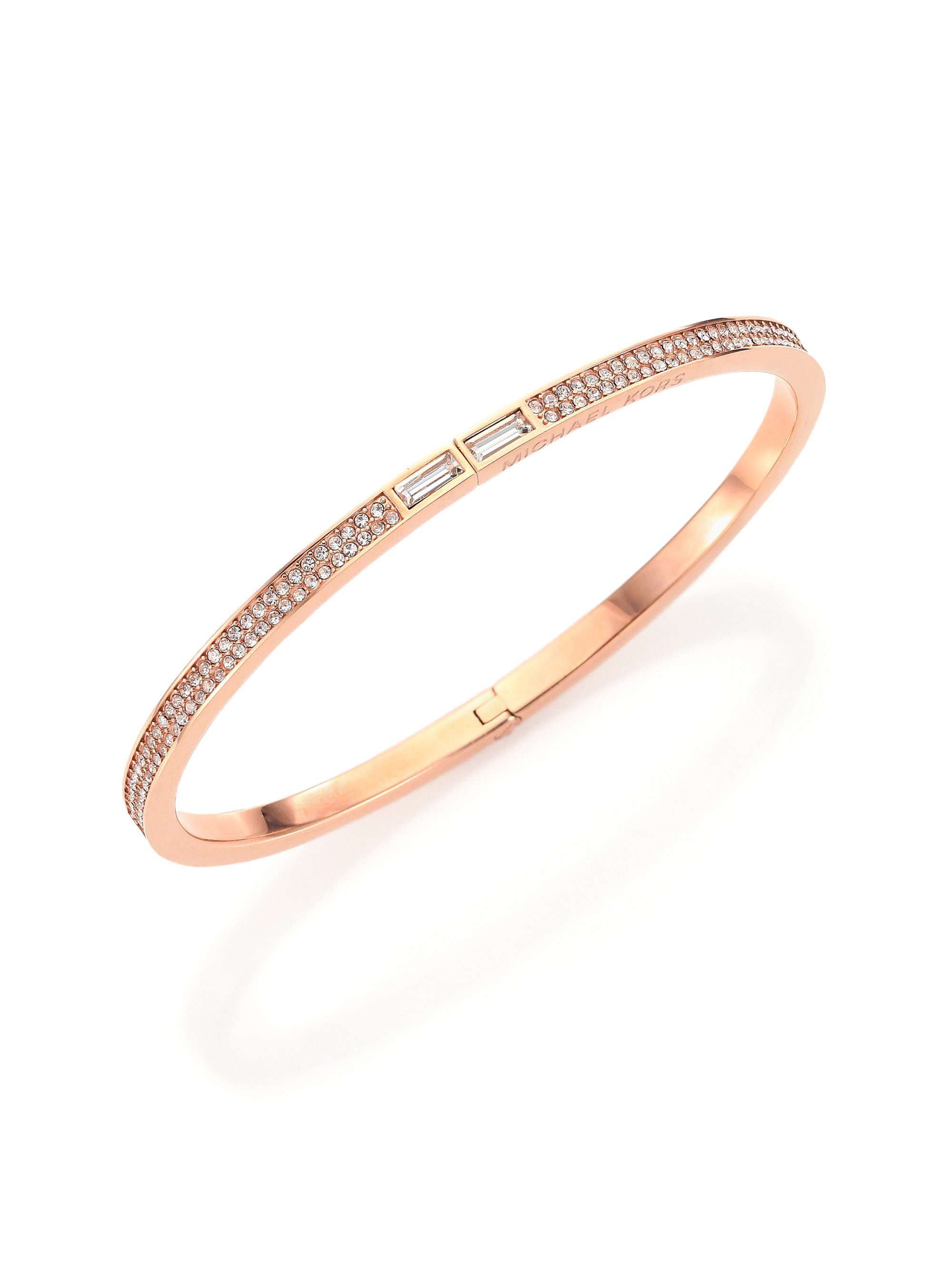 Lyst Michael Kors Park Avenue Pave Bracelet In Pink Gallery