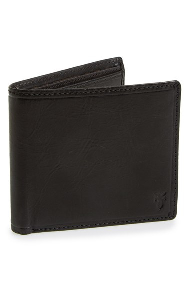 Frye &#39;logan&#39; Leather Billfold Wallet in Black for Men | Lyst