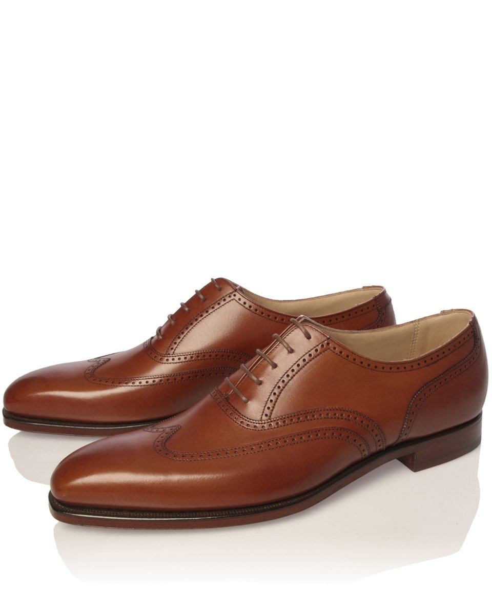 Lyst - Crockett and Jones Brown Drummond Wingcap Leather Shoes in Brown ...