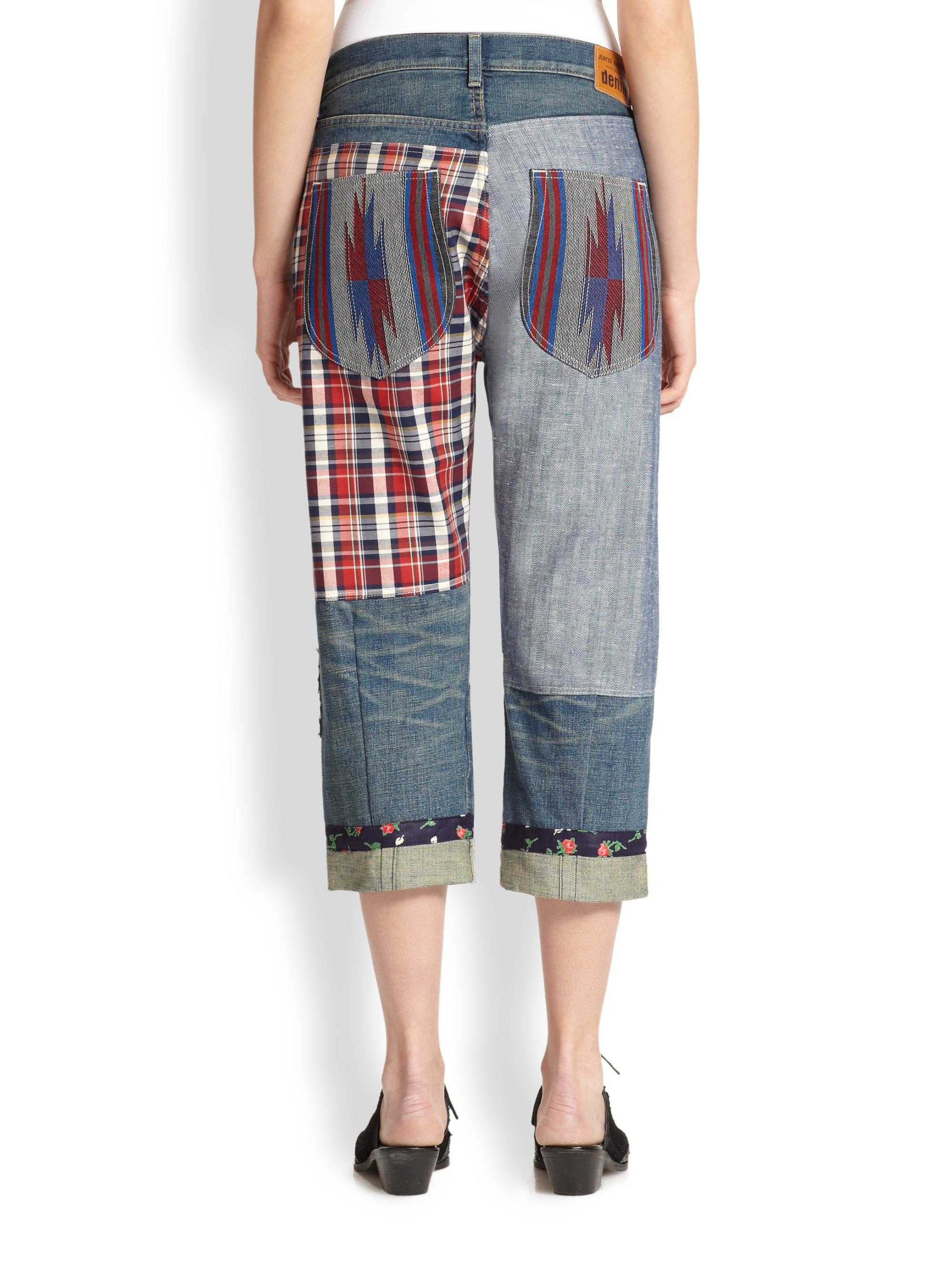 Lyst - Junya Watanabe Patchwork Jeans in Blue
