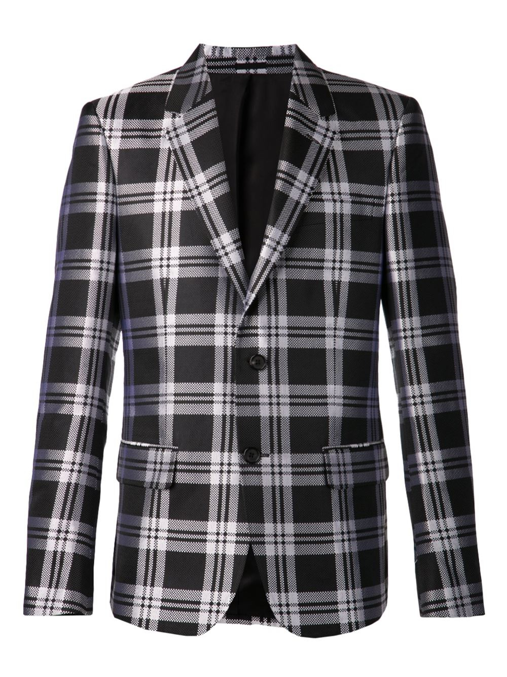 Lyst - Alexander Mcqueen Plaid Suit Jacket in Black for Men