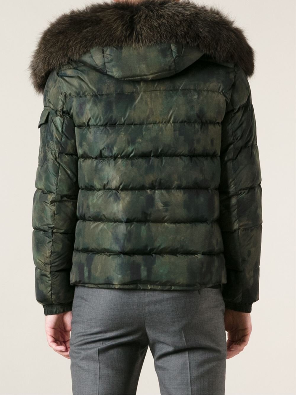 moncler camouflage padded jacket