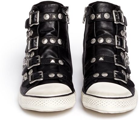 Ash Valium Studs And Strass Buckle Sneakers in Black for Men (Black ...