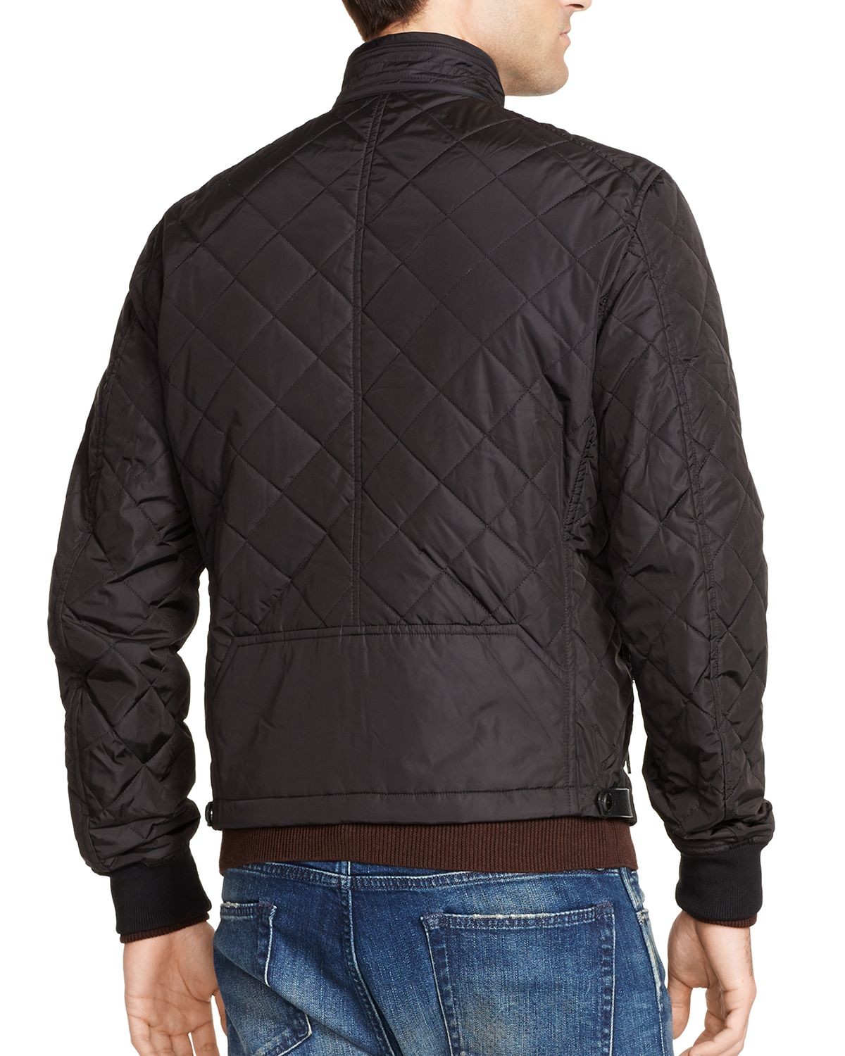 Lyst - Ralph Lauren Black Label Quilted Zip Jacket in Black for Men