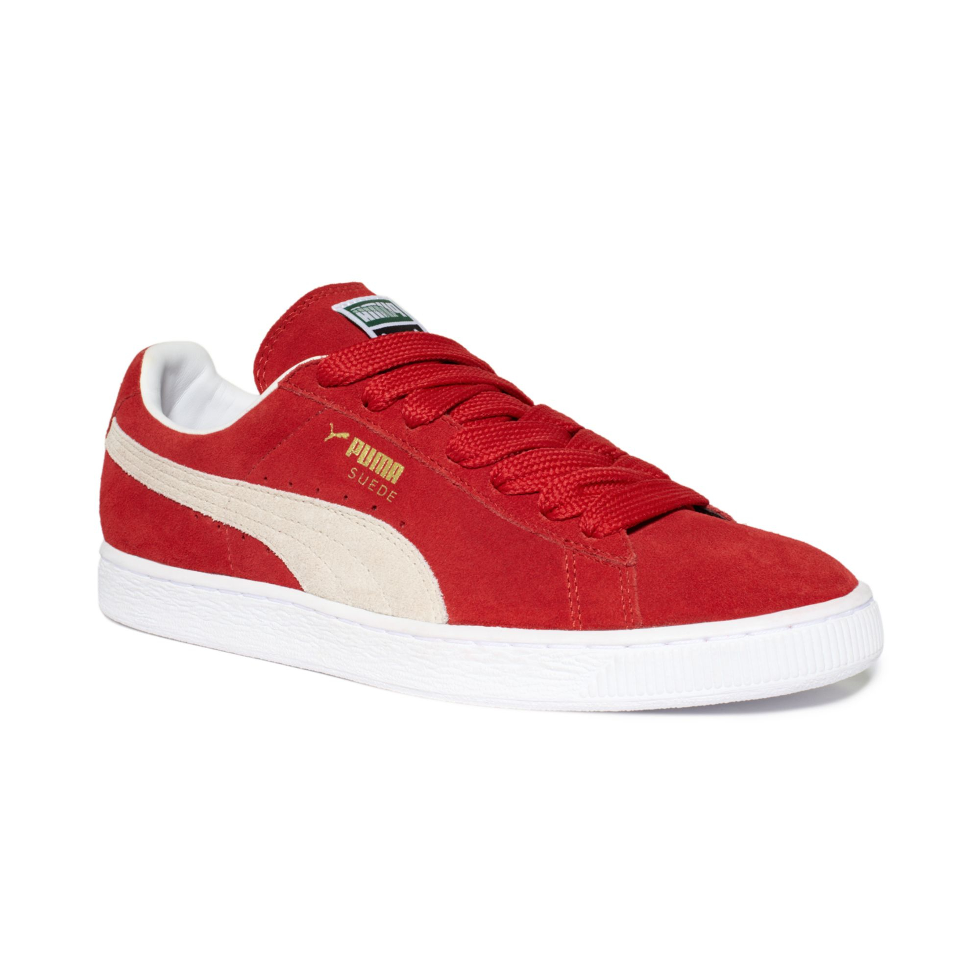 Puma Suede Classic Sneakers in Black for Men (High Risk Red/White) | Lyst