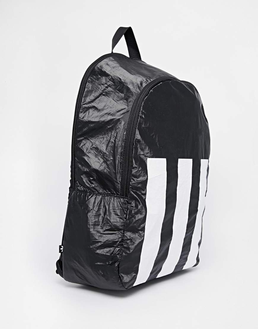 Lyst - adidas Originals Berlin Backpack With White Stripes in Black