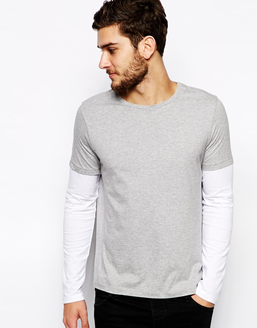 long sleeve t shirt with collar